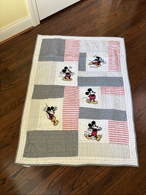 Pottery Barn Kids Disney Mickey Mouse Patchwork Quilt Toddler